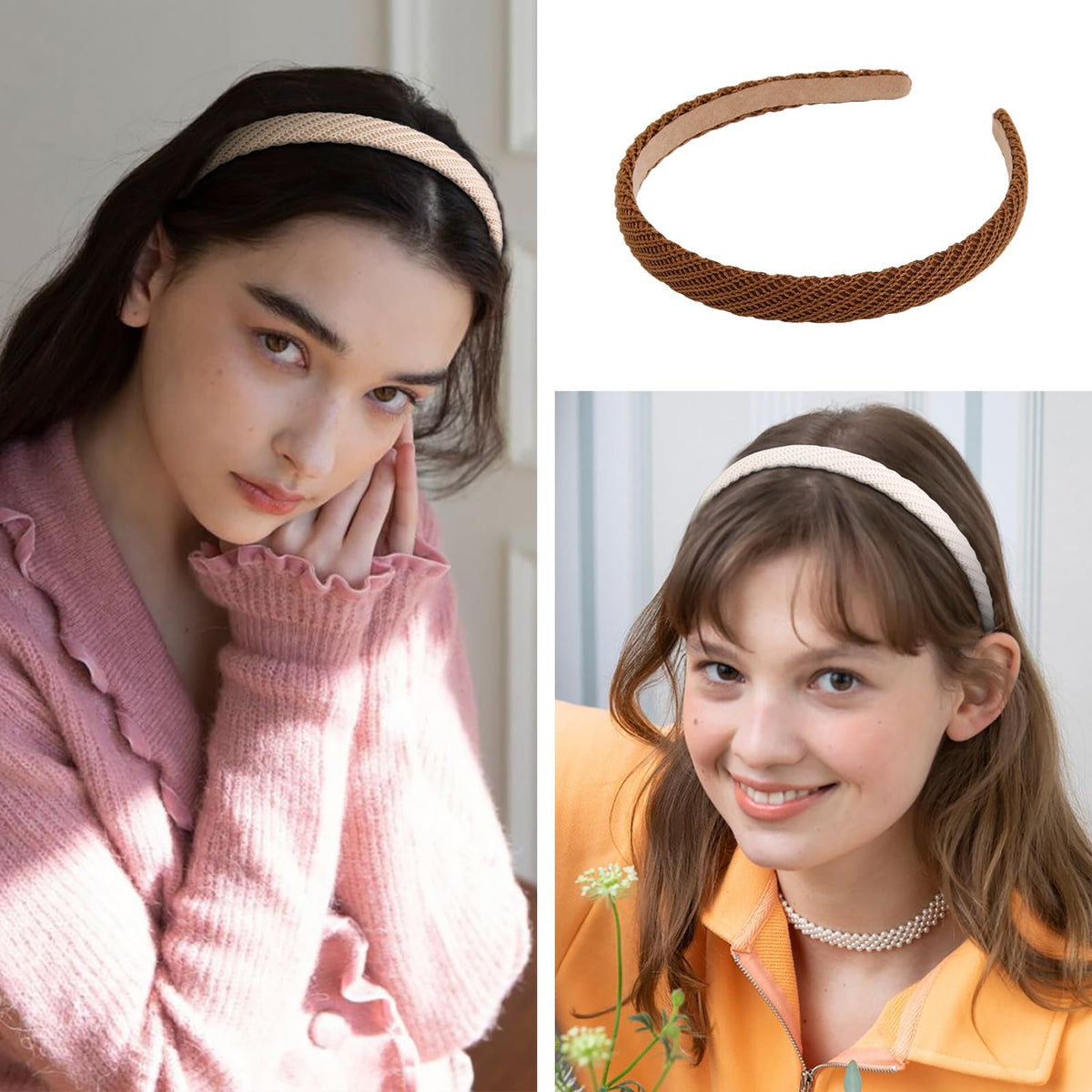 AIBFRID headband paired with casual outfit demonstrating polished everyday style benefit