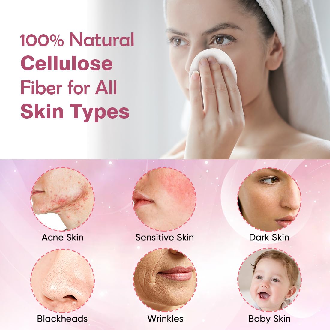 AIDEA close-up of expanded sponge texture highlighting gentle exfoliation