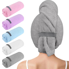 AIDEA front view of extra-wide wrap showing full coverage and quick-dry benefit