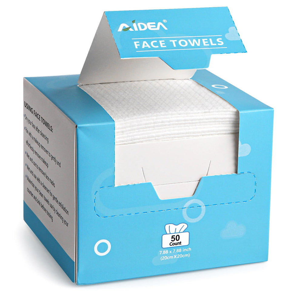 AIDEA front packaging showing 50-count for convenient storage and quick selection