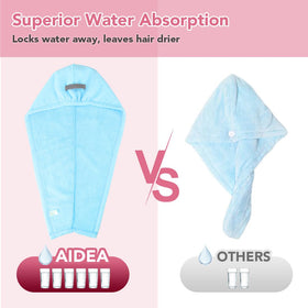 AIDEA towel next to hand showing large 31.5×18.9 inch scale for full coverage
