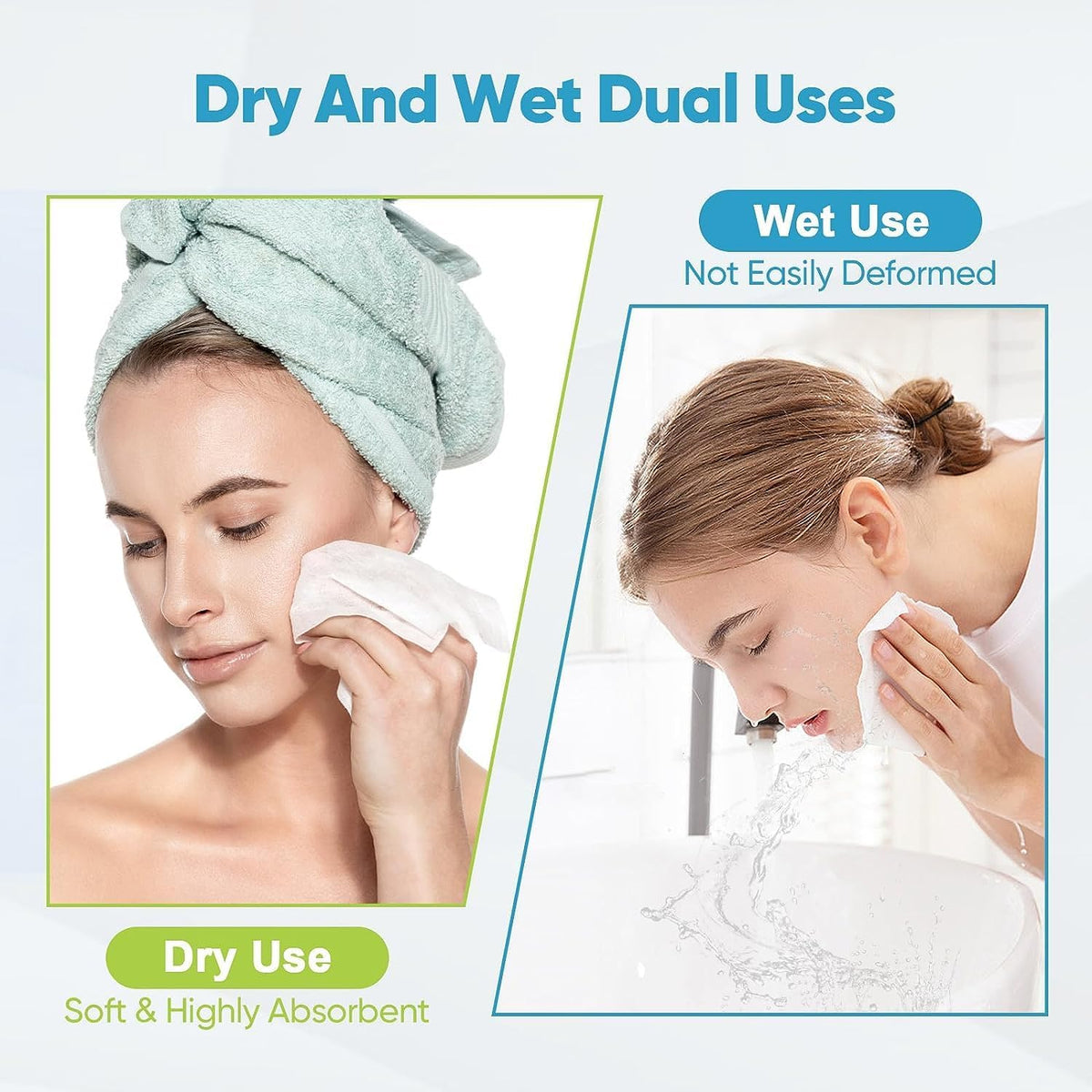 AIDEA towel texture detail highlighting smooth, lint-free fibers for skin