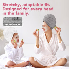 AIDEA model wearing wrap from back showing full hair containment and stability