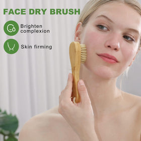 AIFEIVICO pumice foot brush beside ruler showing scale for precise callus care
