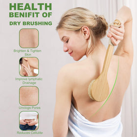 AIFEIVICO handheld brush with massage nodules demonstrating targeted circulation support