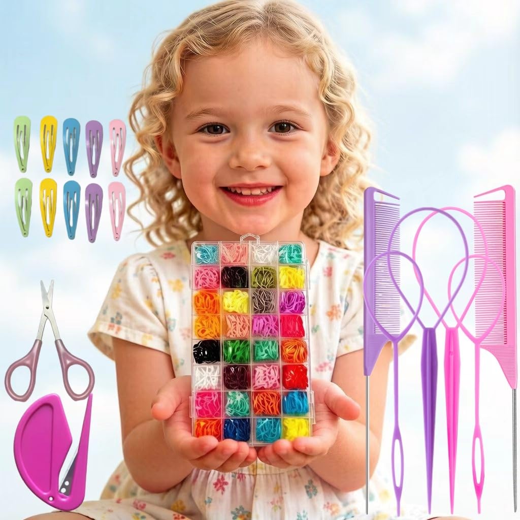 Aigee topsy tail tools closeup demonstrating easy ponytail and braid creation