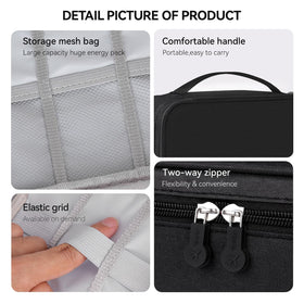 AIHOPESTO comfortable handle and smooth two-way zipper for travel
