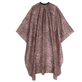AIHOPESTO front view of leopard cape showing full waterproof coverage