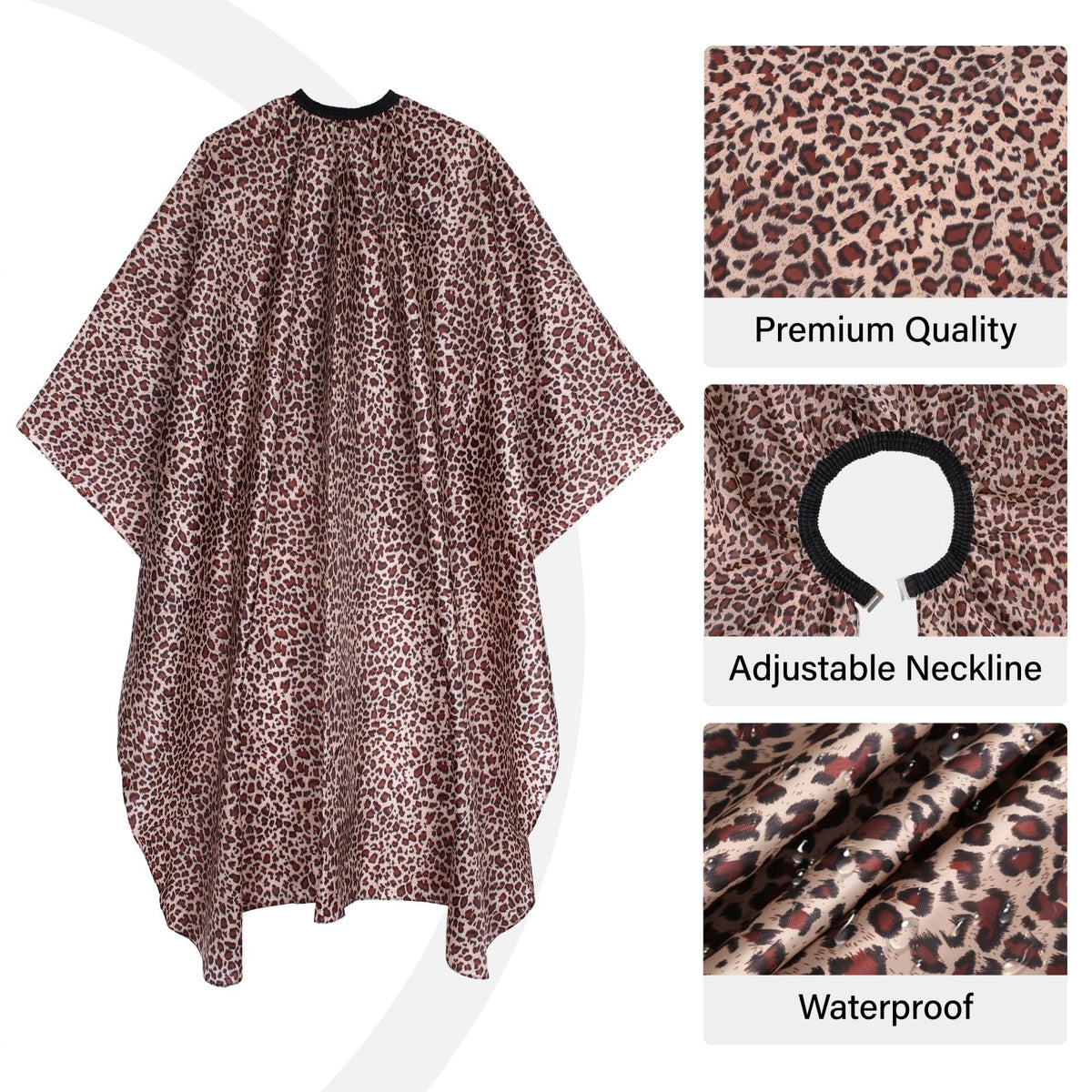 AIHOPESTO full-size cape draped on salon chair protecting clothing