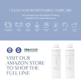AIIR label highlighting Crystal Quartz and clean ingredient benefits