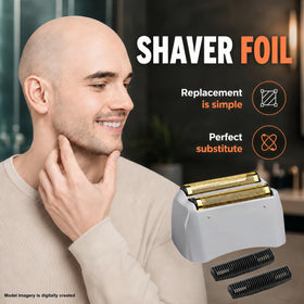 AIJALY close-up of honeycomb-style foil surface, reduces skin irritation