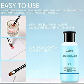 AIJIMEI 58ml bottle label close-up highlighting compact travel-friendly cleaner
