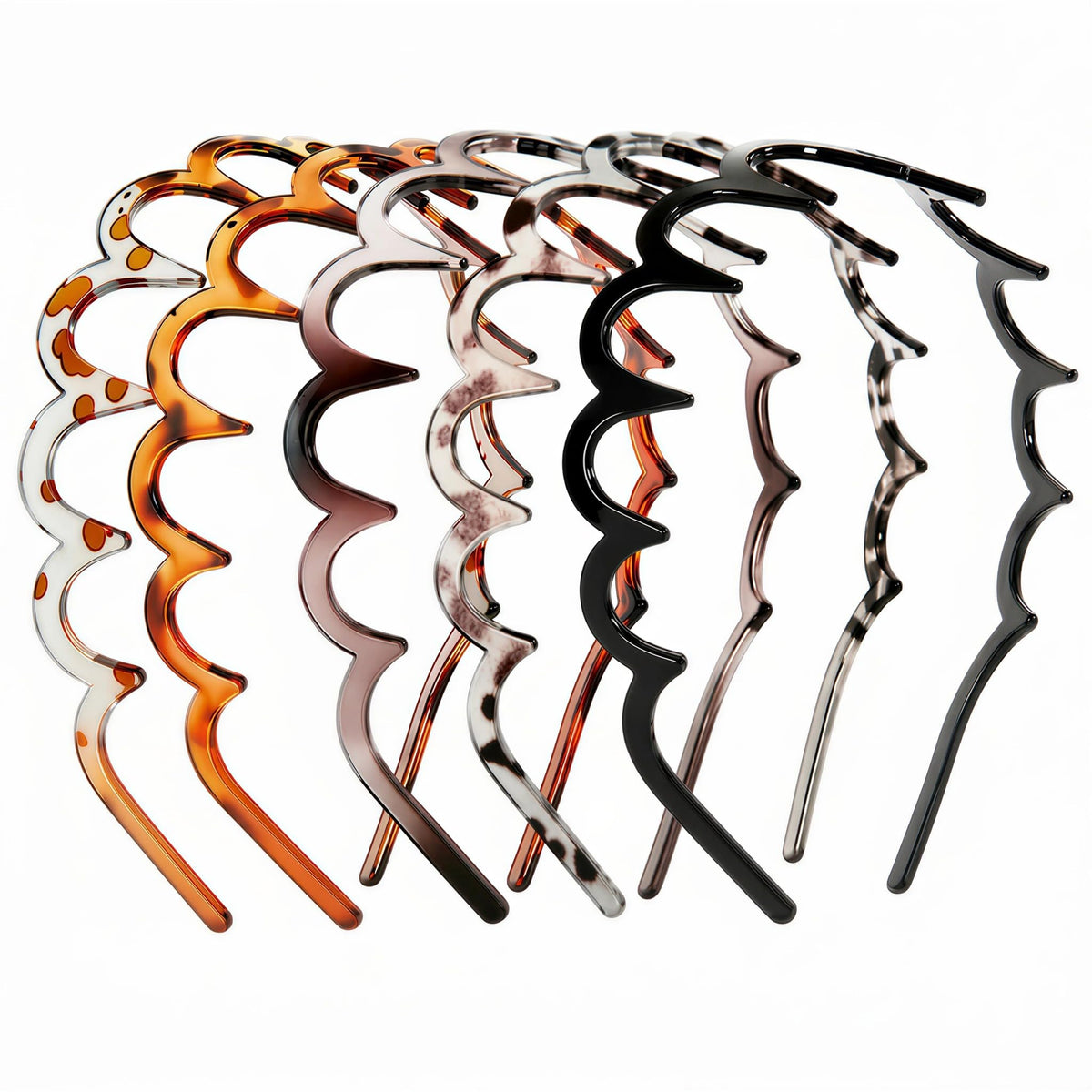 aikkmzy front packaging view showing five headbands and clear value