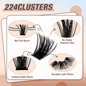 AILAISHI tweezers, bond, seal and brush demonstrating complete kit