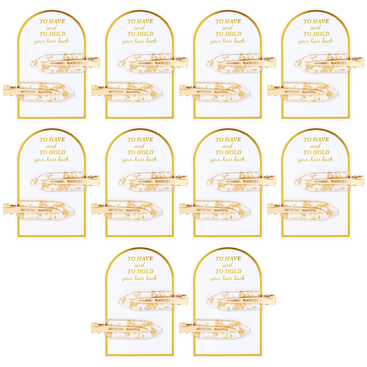 Aileam front packaging showing 20 glitter creaseless hair clips and elegant presentation