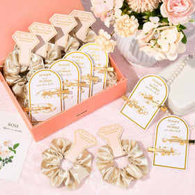 Aileam set styled on a table at a bridal shower for gift inspiration