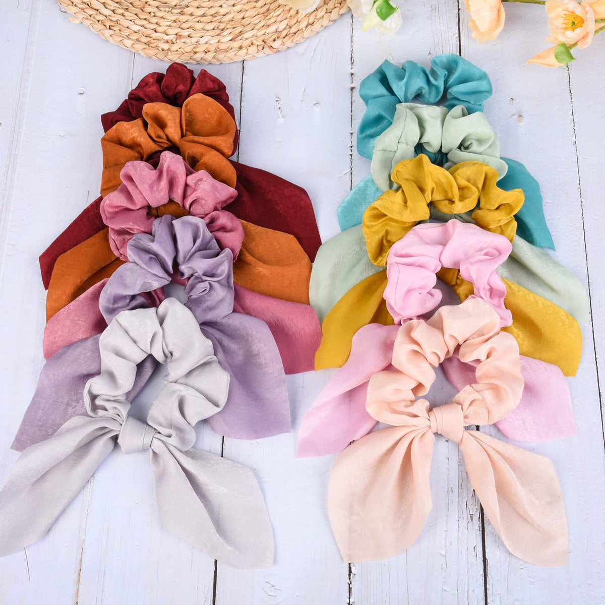 Aileam scrunchie holding a ponytail in use showing secure hold without pulling