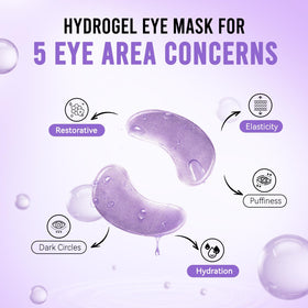 AILEORY single under-eye patch close-up showing smooth hydrogel and fit