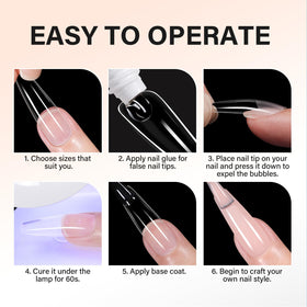 AILLSA applying gel to a false tip demonstrating precision placement and bubble prevention