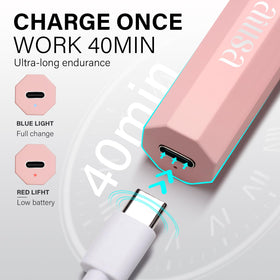 AILLSA button and timer detail emphasizing simple 20s and 60s control convenience