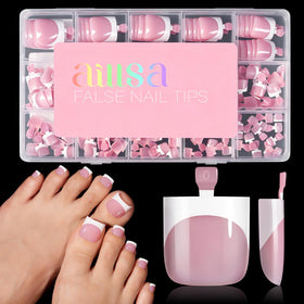 AILLSA front packaging showing berry pink toes and quick-pedicure benefit