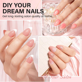 AILLSA nail glue and dehydrator bottles improving bond and prep