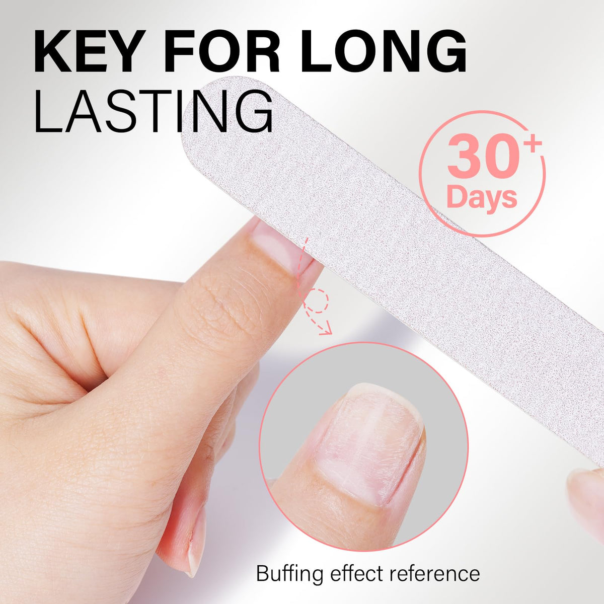 AILLSA detailed bond between tip and nail showing natural seam and durability