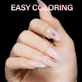 AILLSA press-on nail application being applied for fast at-home manicure