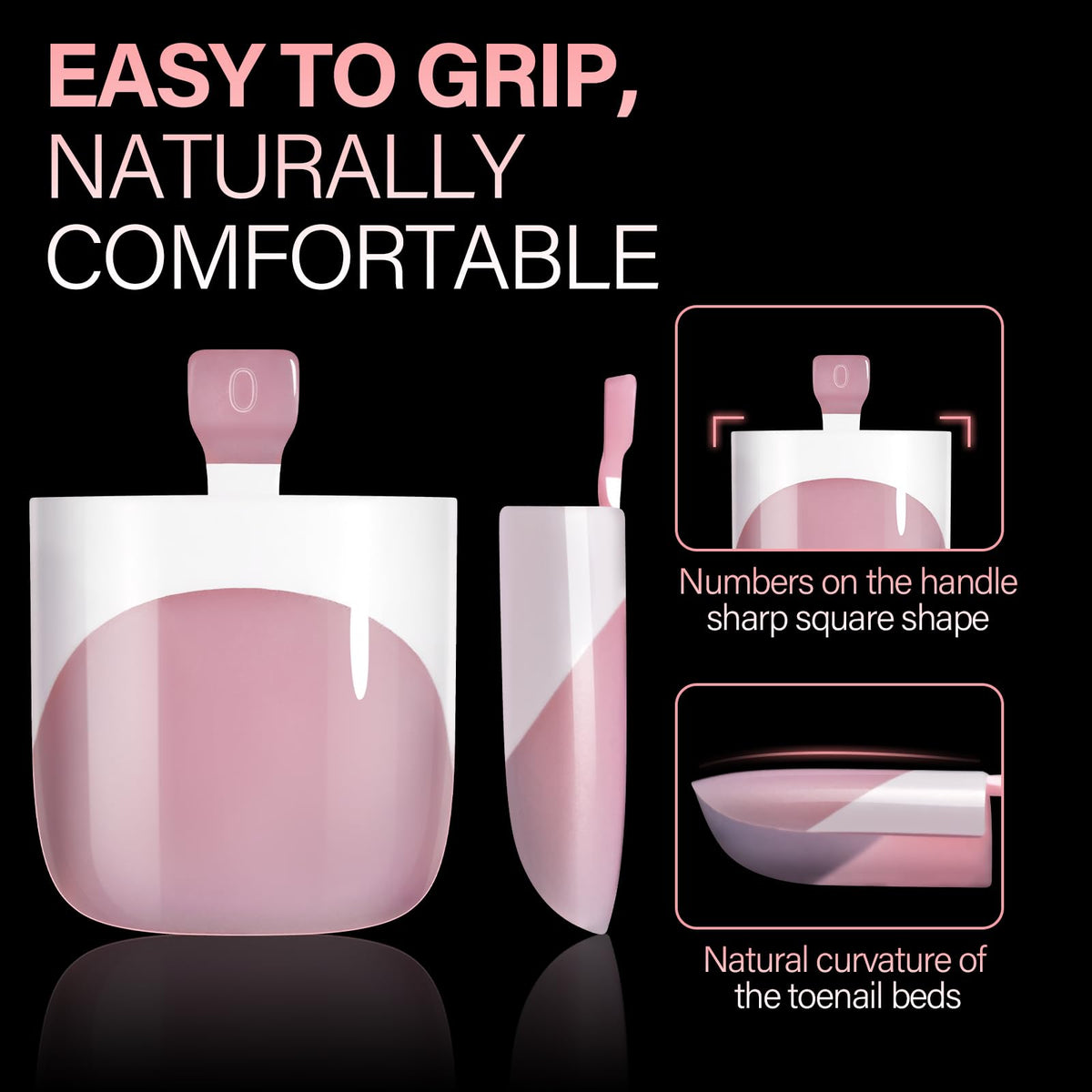 AILLSA press-on toenails worn in sandals showing neat salon look