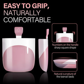 AILLSA press-on toenails worn in sandals showing neat salon look
