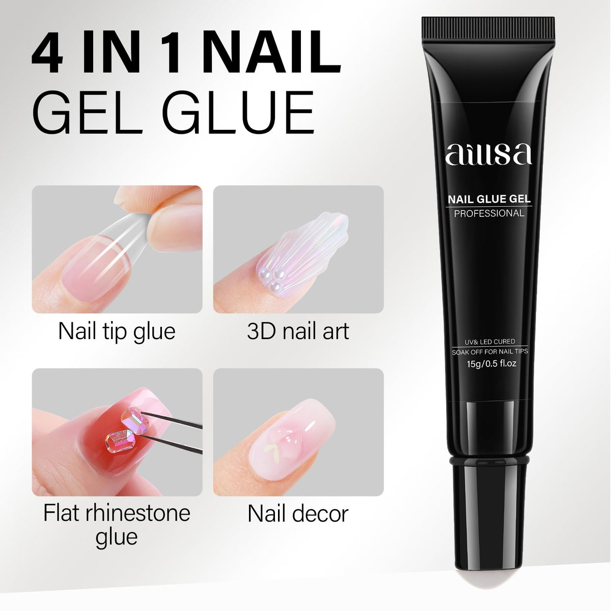 AILLSA close-up of gel texture highlighting smooth control and no-bubble application