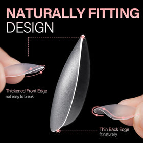 AILLSA side profile showing thicker front edge and thinner back edge for durability