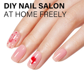 AILLSA applied on nails for a soft French manicure look, demonstrating buildable sheer color