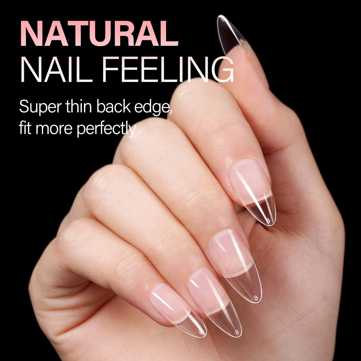 AILLSA side profile of medium almond shape for natural-looking silhouette