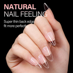 AILLSA side profile of medium almond shape for natural-looking silhouette