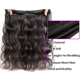 AIMAKER bundles laid out showing 18, 20, 22, 24 inch length options