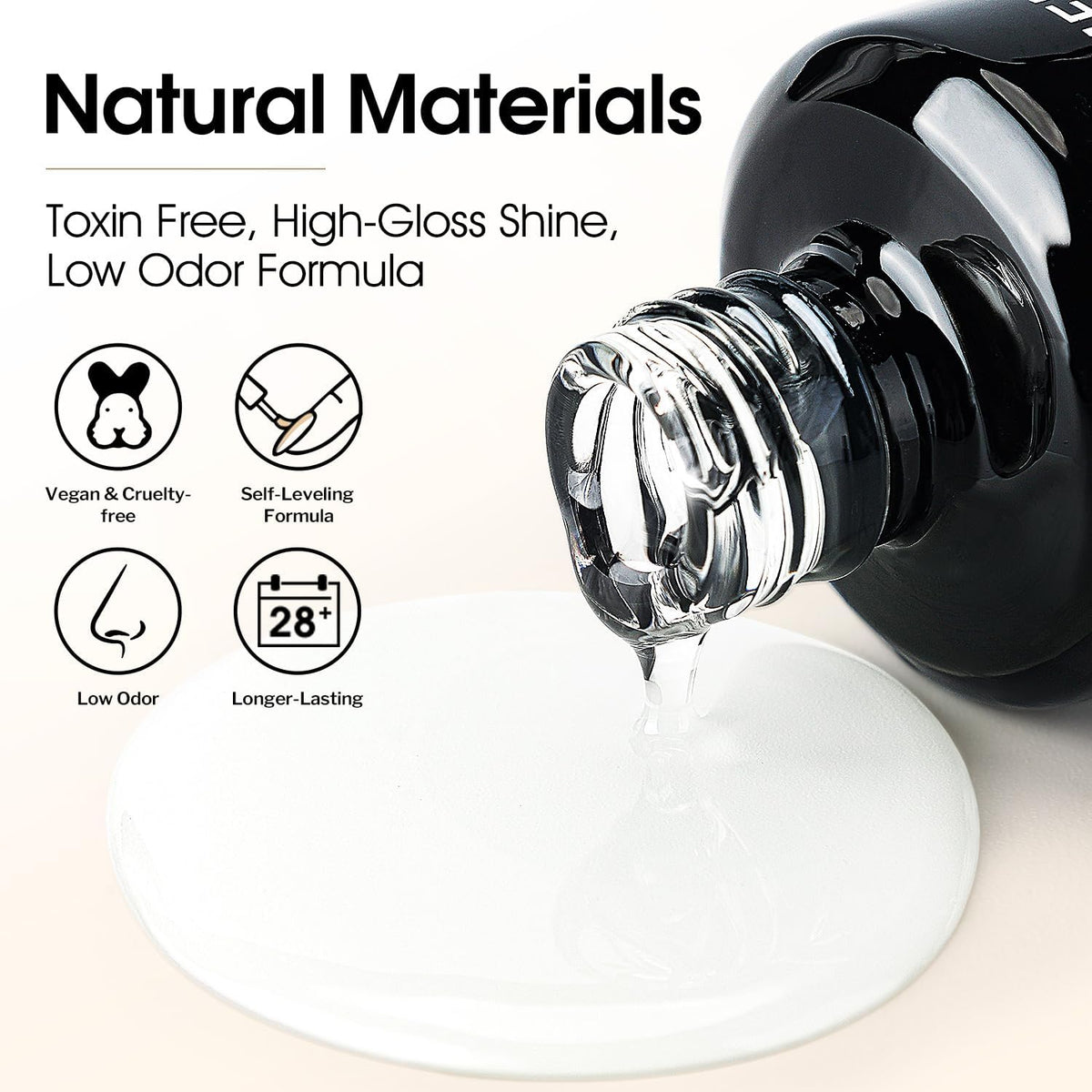AIMEILI gel texture close-up highlighting HEMA-free formula for gentler adhesion