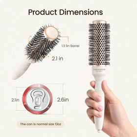 AIMIKE bristle detail close-up showing mixed nylon bristles for gentle grip