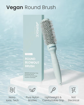 AIMIKE dual-shape nylon bristles close-up for secure grip and smooth glide
