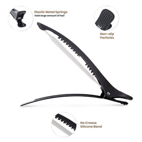 AIMIKE close-up of silicone band highlighting non-slip grip and hair protection