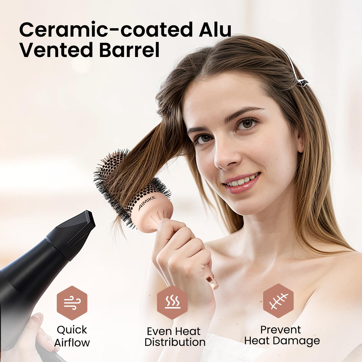 AIMIKE ergonomic handle with sectioning pin for comfortable control
