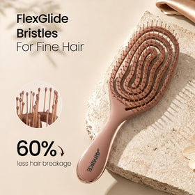 AIMIKE ergonomic silver handle offering secure comfortable grip for easier styling