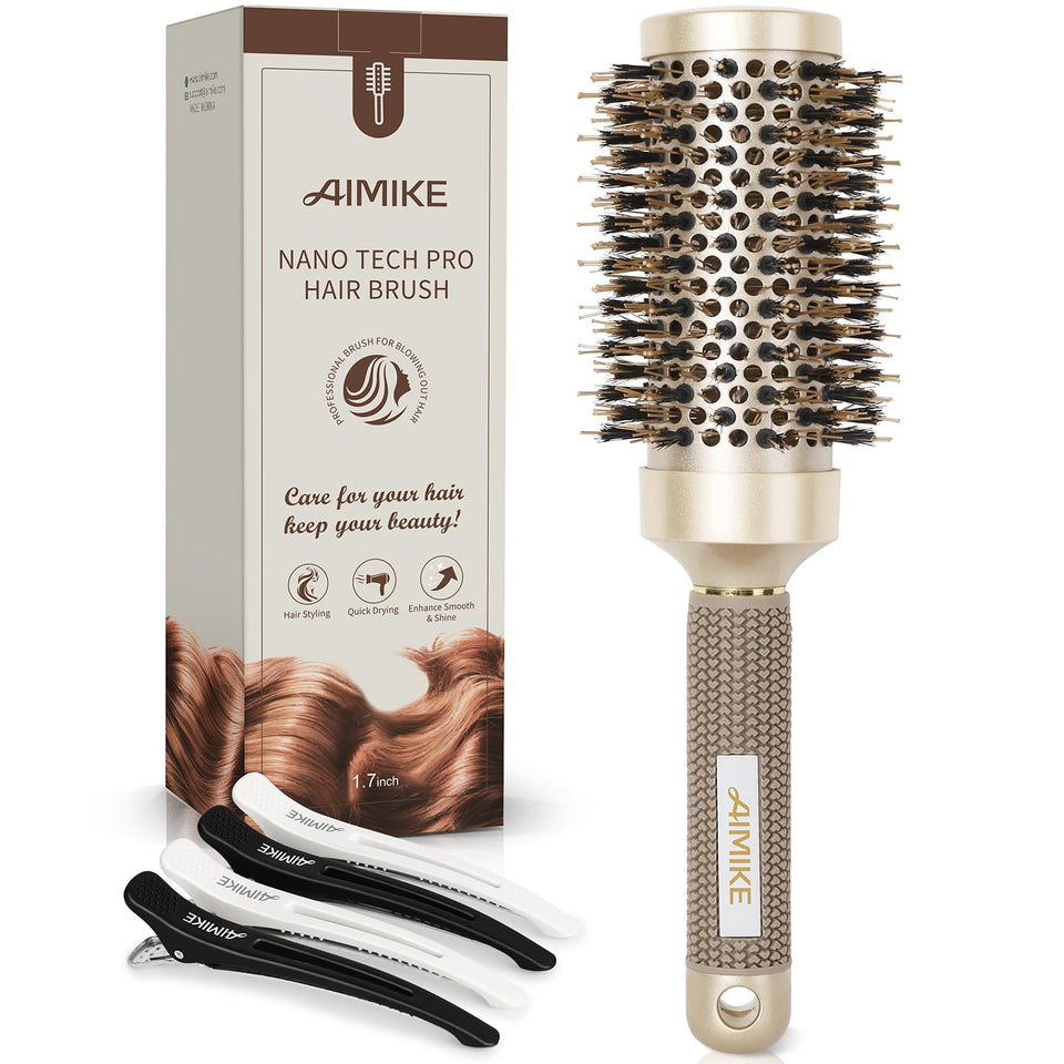 AIMIKE front view showing barrel and overall brush design for fast drying