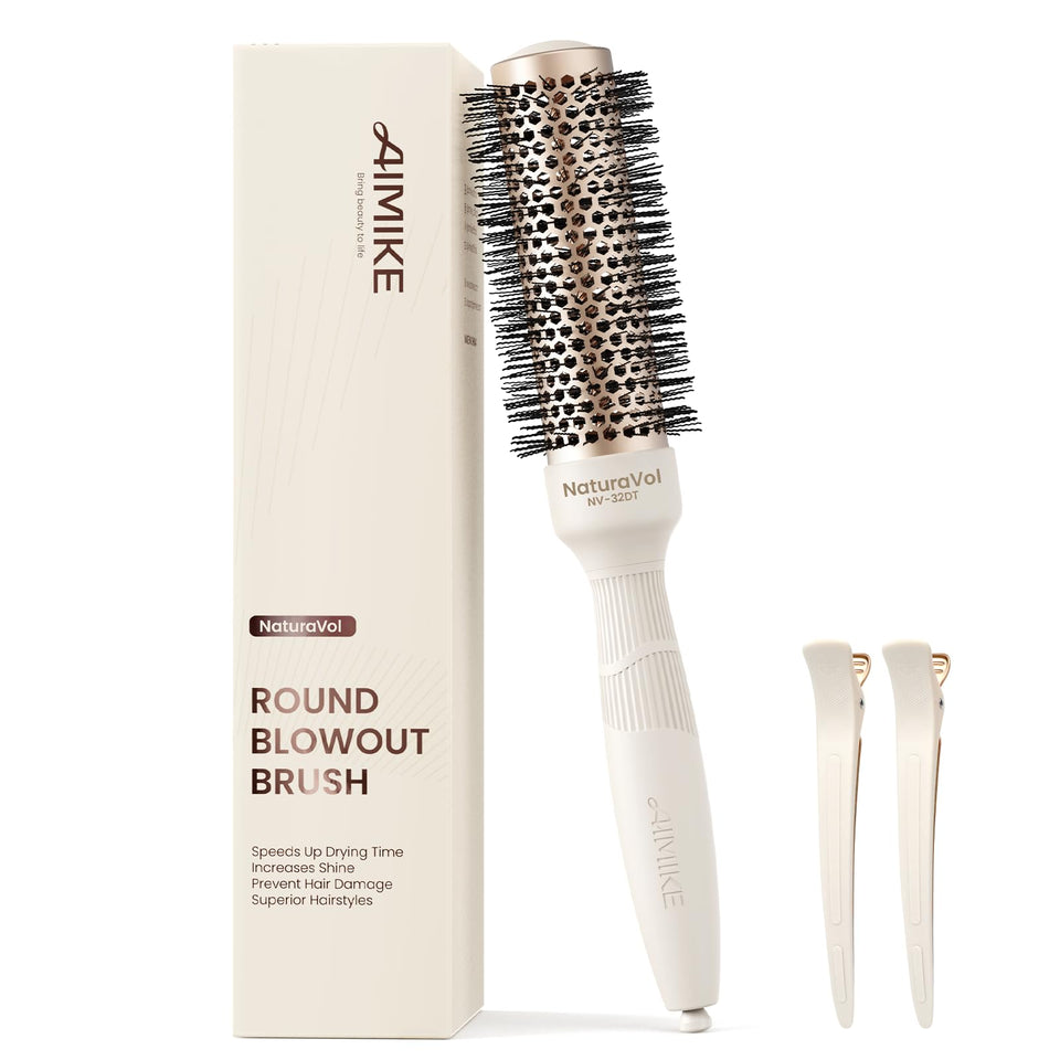 AIMIKE brush front view showing compact design and ease of use
