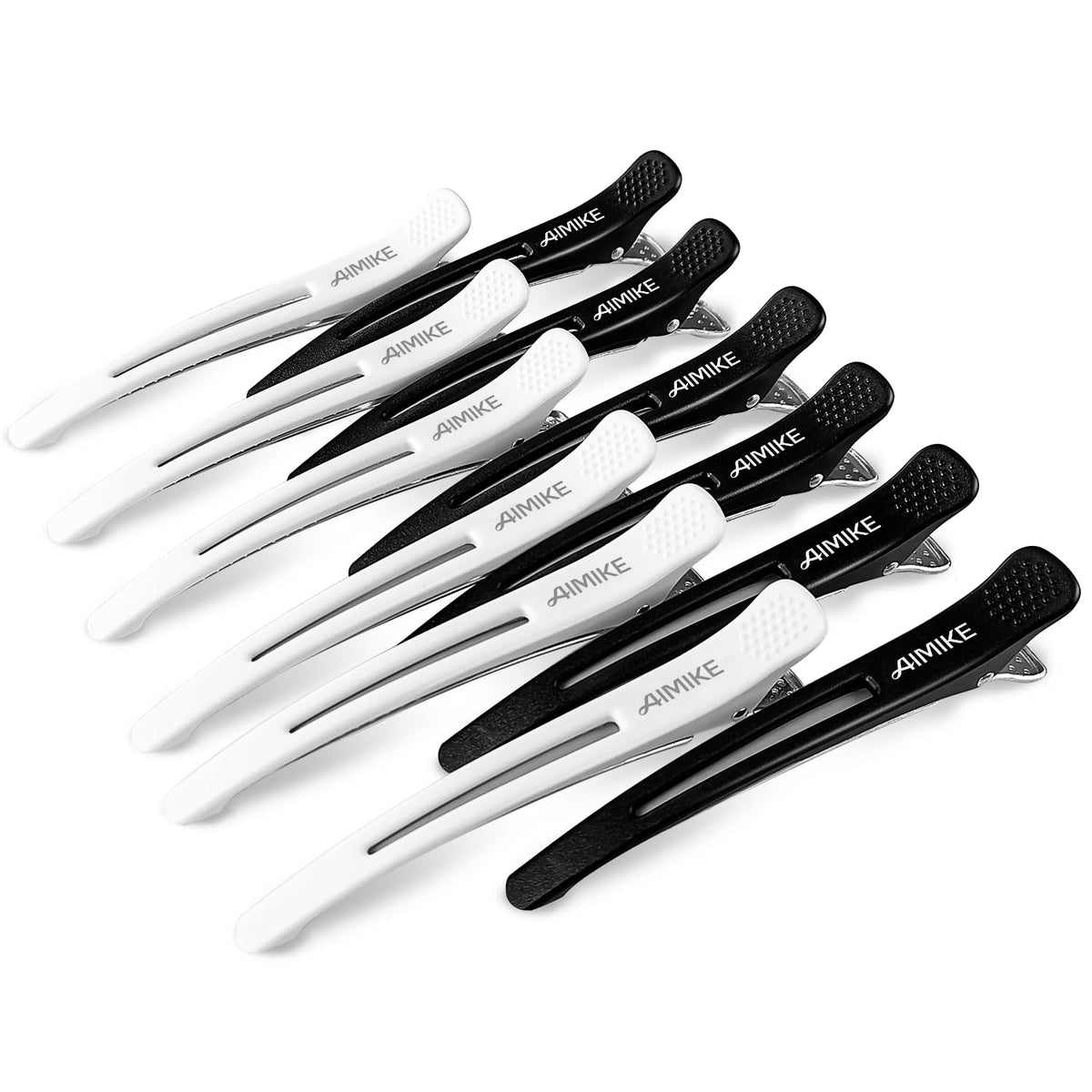 AIMIKE front packaging showing 12 professional non-slip clips for strong hold