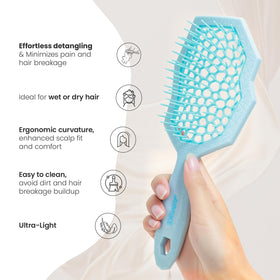 AIMIKE Glacier vented backplate detail speeding airflow to reduce blow-dry time