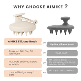 AIMIKE held in palm demonstrating ergonomic grip for comfortable at-home massages