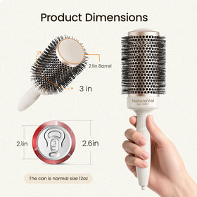 AIMIKE NaturaVol nylon bristles detail providing secure gentle grip