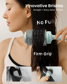 AIMIKE NaturaVol in use during blow-dry for added volume and shine