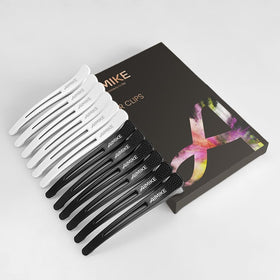 AIMIKE clips arranged in a salon setting showing professional styling convenience